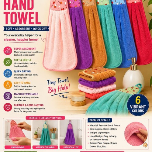 Hanging hand towel