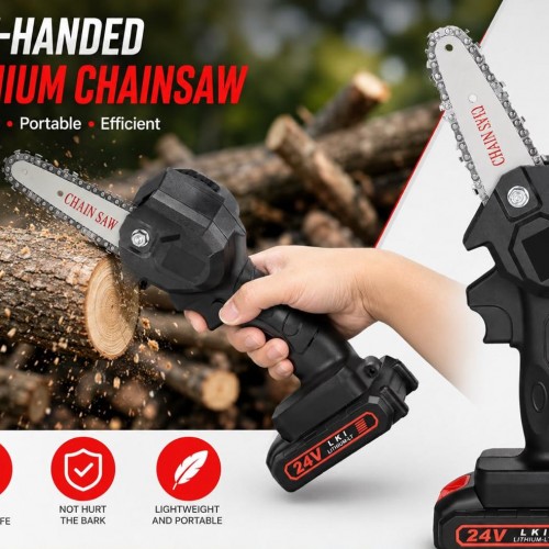 24V Cordless Mini Electric Chainsaw